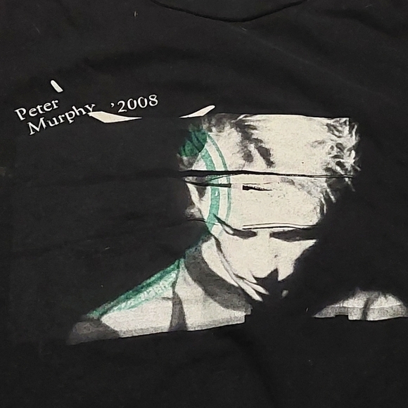 Tops - Peter Murphy 2008 Tour Black Graphic T-Shirt